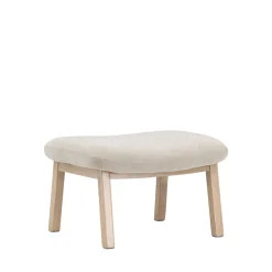 RILE Repose-pieds en tissu et bois