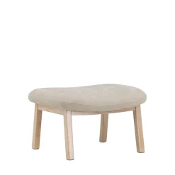 RILE Repose-pieds en tissu et bois