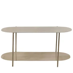 RILO Table basse ovale en métal 100x51cm