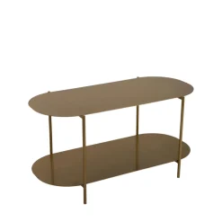 RILO Table basse ovale en métal 100x51cm