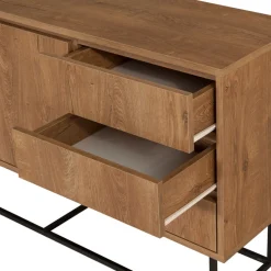 ROA Buffet 2 portes en bois et métal L140cm