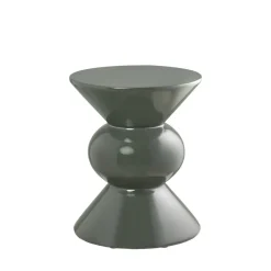 ROSOLINA Table d'appoint ronde en fibre de verre 33,5x33.5cm