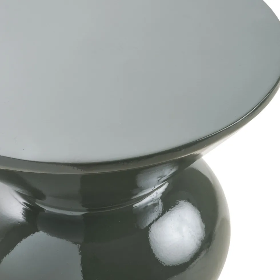ROSOLINA Table d'appoint ronde en fibre de verre 33,5x33.5cm