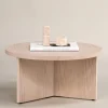 SALTO Table basse ronde en bois ø85cm