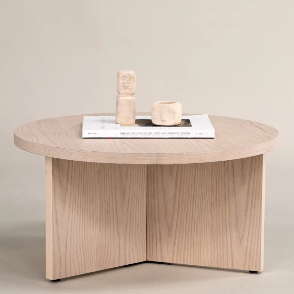 SALTO Table basse ronde en bois ø85cm