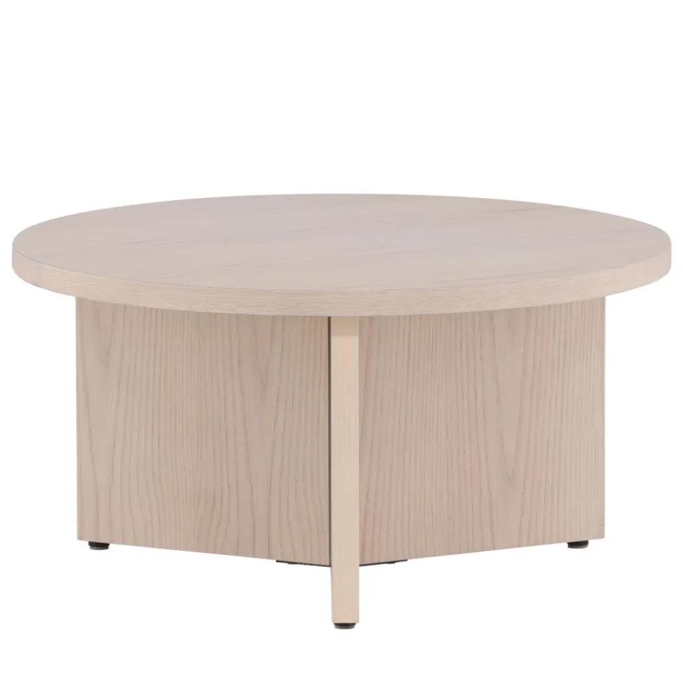 SALTO Table basse ronde en bois ø85cm