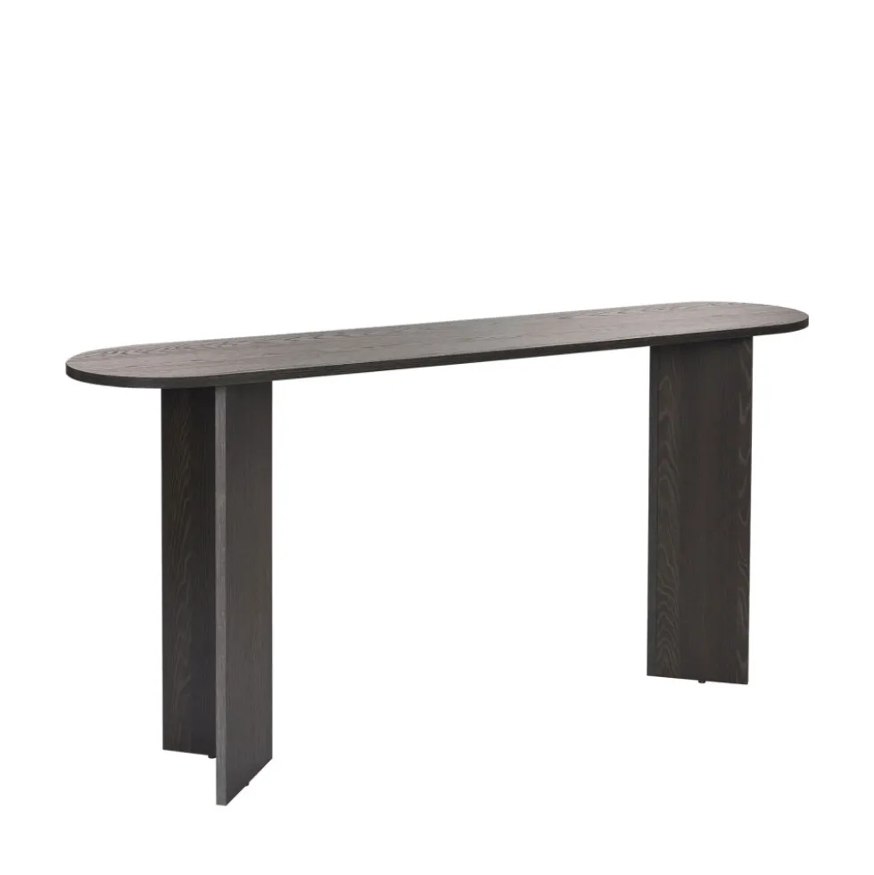 SAM Console ovale en bois L150cm