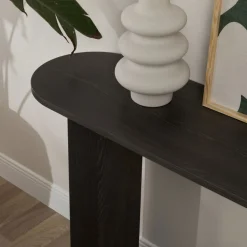 SAM Console ovale en bois L150cm