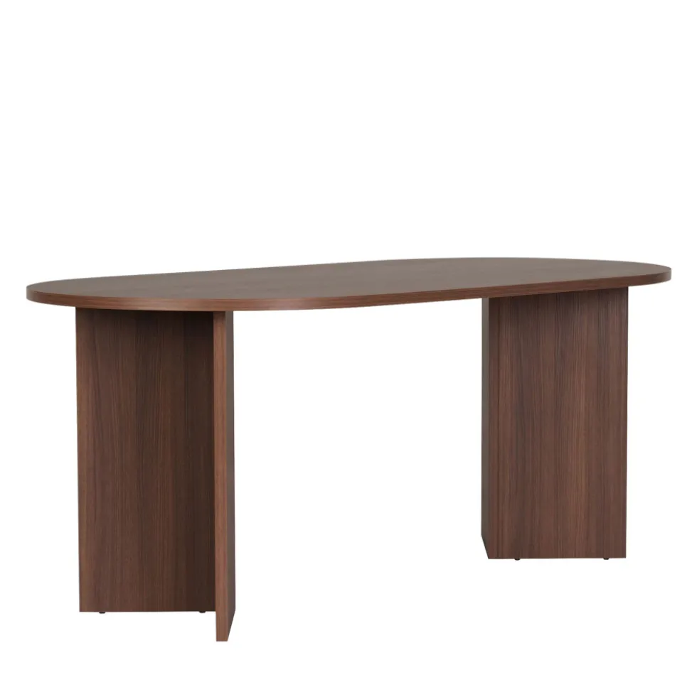 SAM Table à manger 8 personnes ovale en bois
