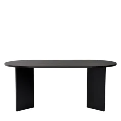 SAM Table à manger 8 personnes ovale en bois