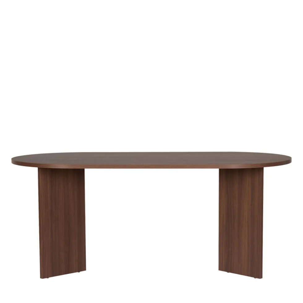 SAM Table à manger 8 personnes ovale en bois