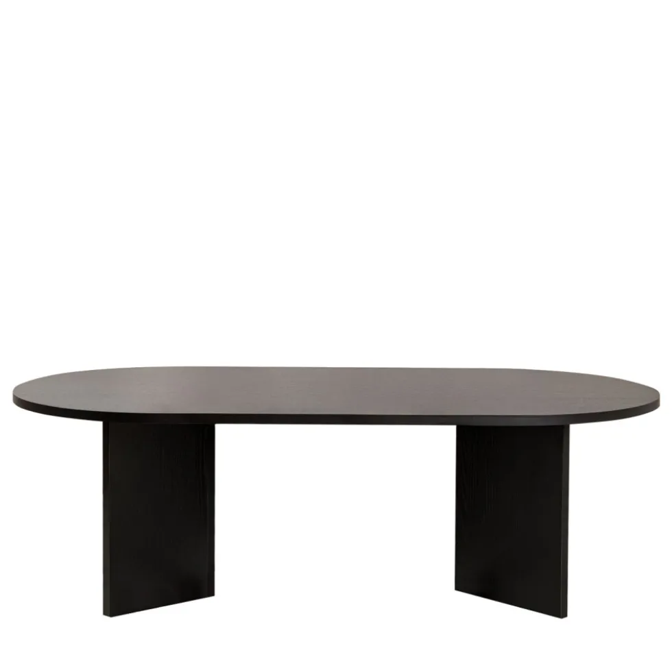 SAM Table basse ovale en bois 119x60cm