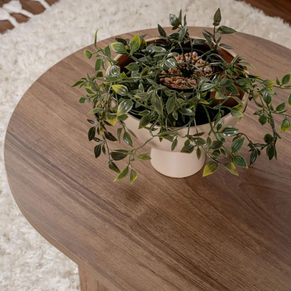 SAM Table basse ovale en bois 119x60cm
