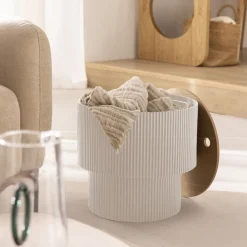 SAND I Table d'appoint avec rangement en bois ø38,5cm