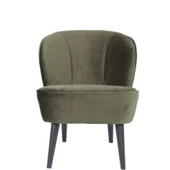 SARA Fauteuil cocktail en velours
