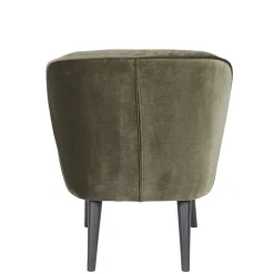 SARA Fauteuil cocktail en velours