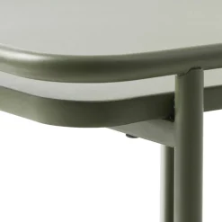 SARANDA Table basse carrée 2 plateaux en métal 75x75cm