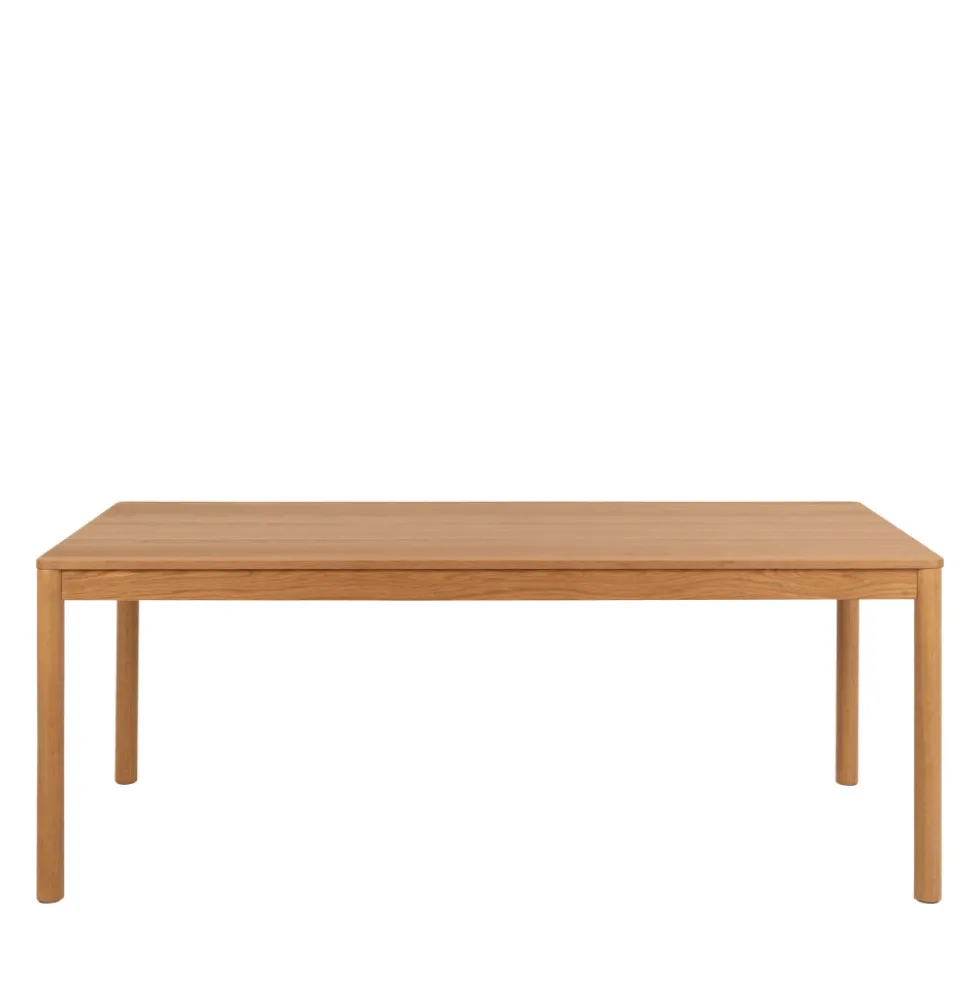SAVACOU Table à manger extensible 8 à 12 personnes en bois 200-300x100cm