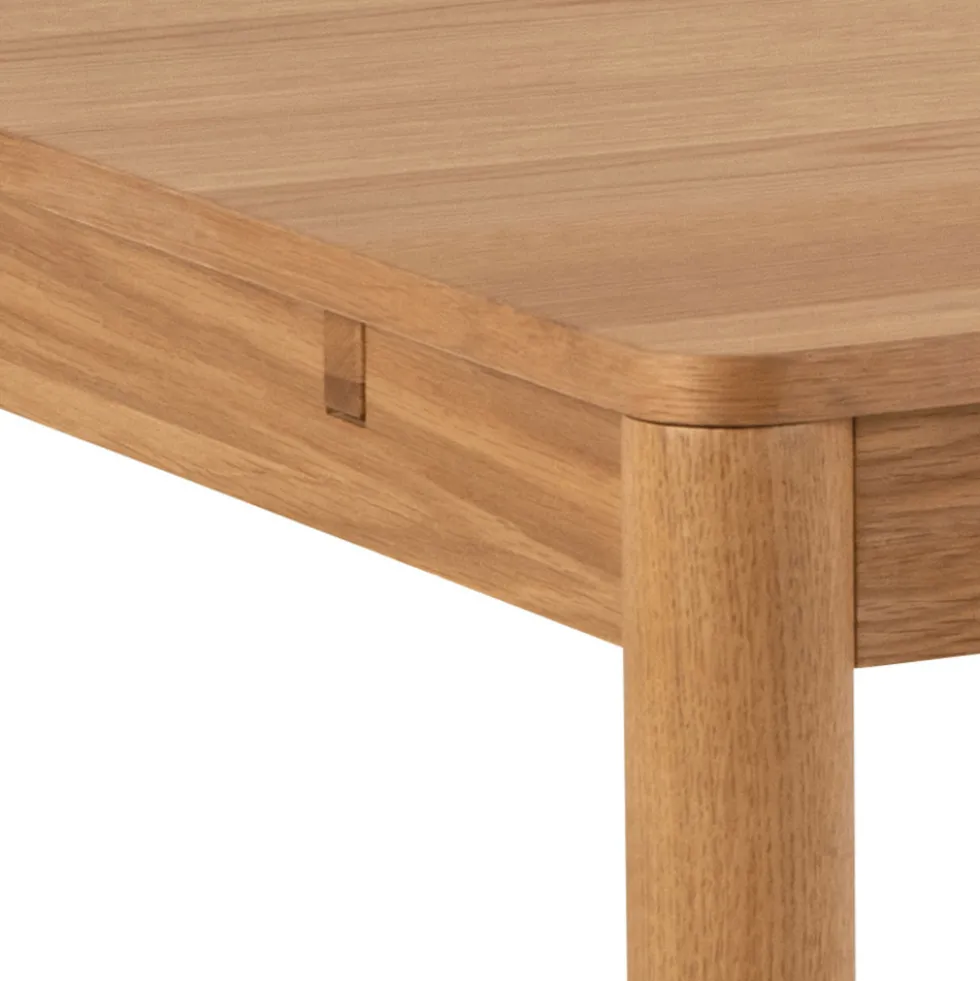 SAVACOU Table à manger extensible 8 à 12 personnes en bois 200-300x100cm