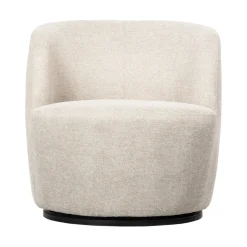 SERRA Fauteuil pivotant design en tissu