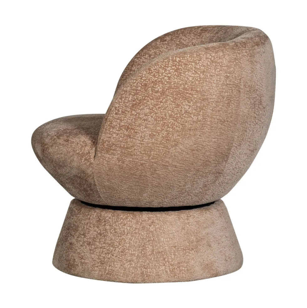 SHUFFLE Fauteuil pivotant en tissu
