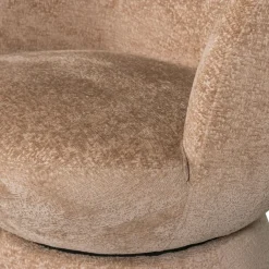 SHUFFLE Fauteuil pivotant en tissu