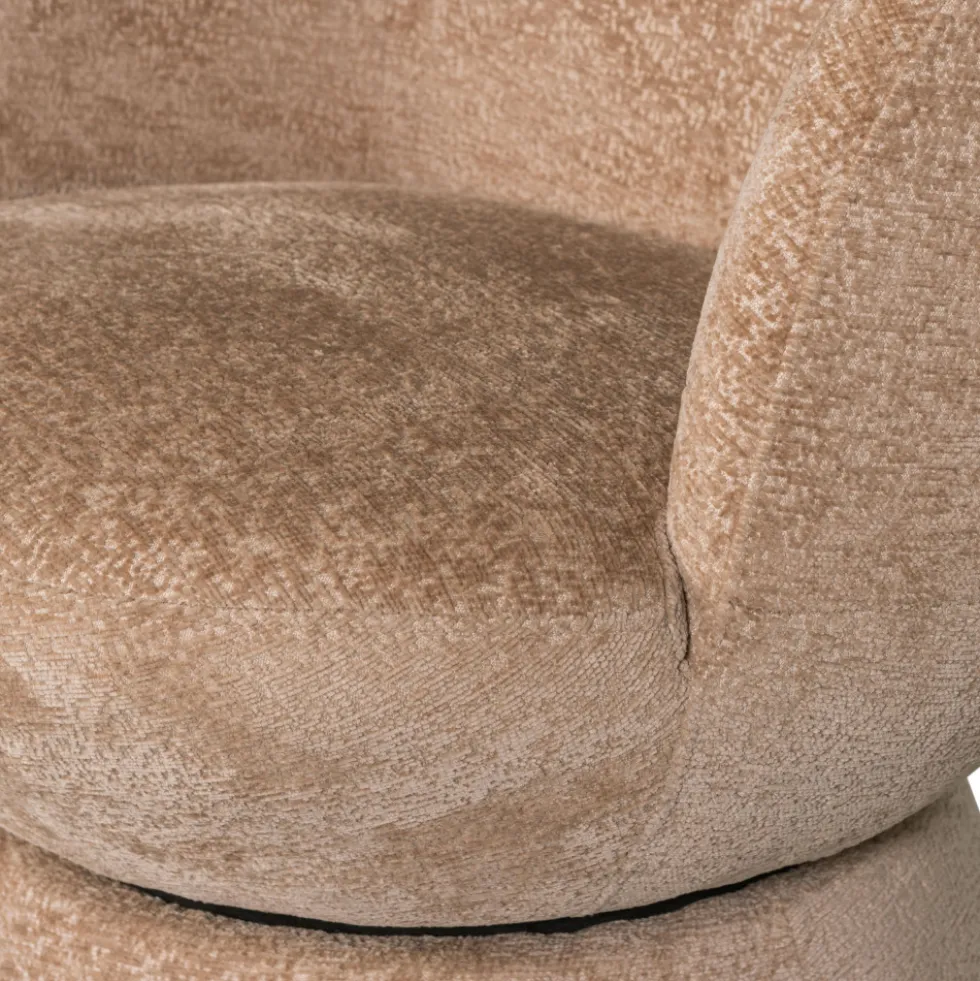 SHUFFLE Fauteuil pivotant en tissu