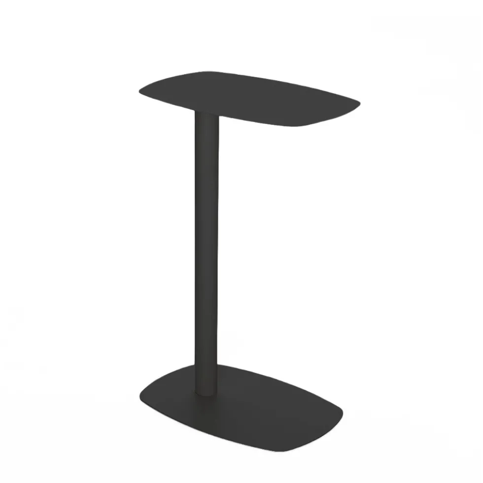 SIDY Table d'appoint en métal H66cm