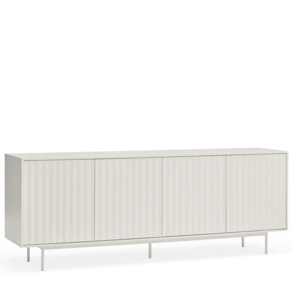 SIERRA Buffet en bois 4 portes 3 tiroirs L211cm