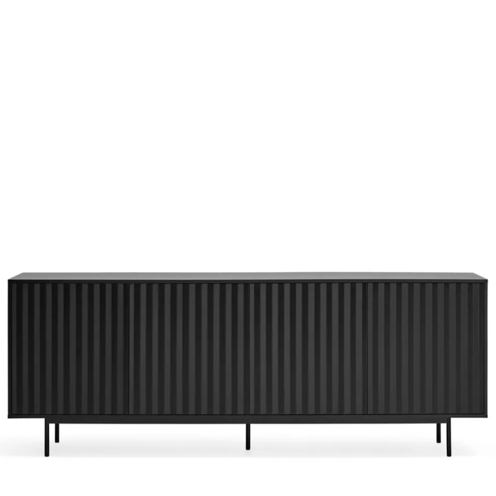 SIERRA Buffet en bois 4 portes 3 tiroirs L211cm