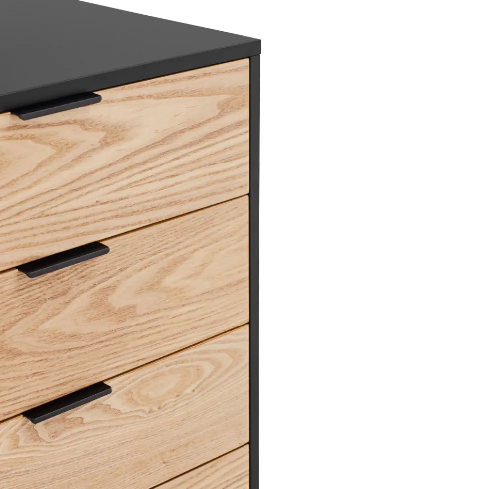SIERRA Buffet en bois 2 portes 4 tiroirs L159,2cm