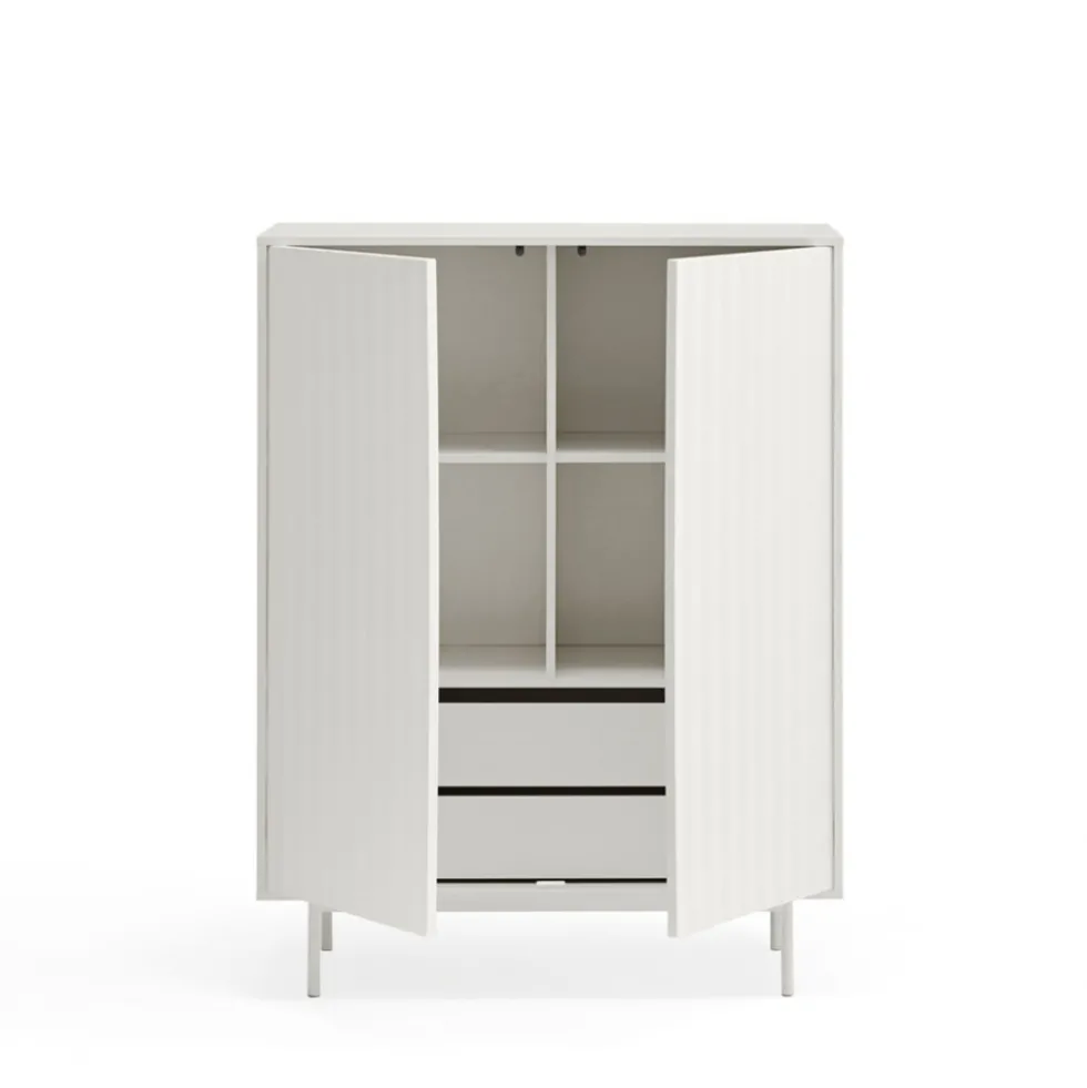 SIERRA Buffet haut en bois 2 portes 2 tiroirs