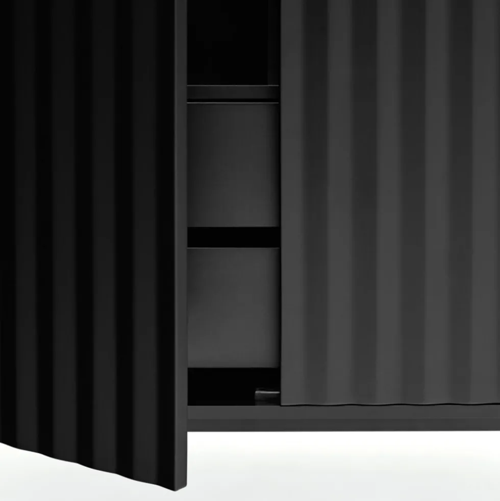 SIERRA Buffet haut en bois 2 portes 2 tiroirs