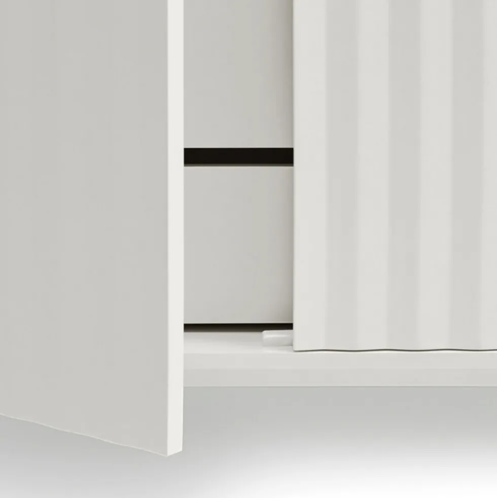 SIERRA Buffet haut en bois 2 portes 2 tiroirs