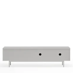 SIERRA Meuble TV 2 portes, 3 tiroirs en bois L180cm