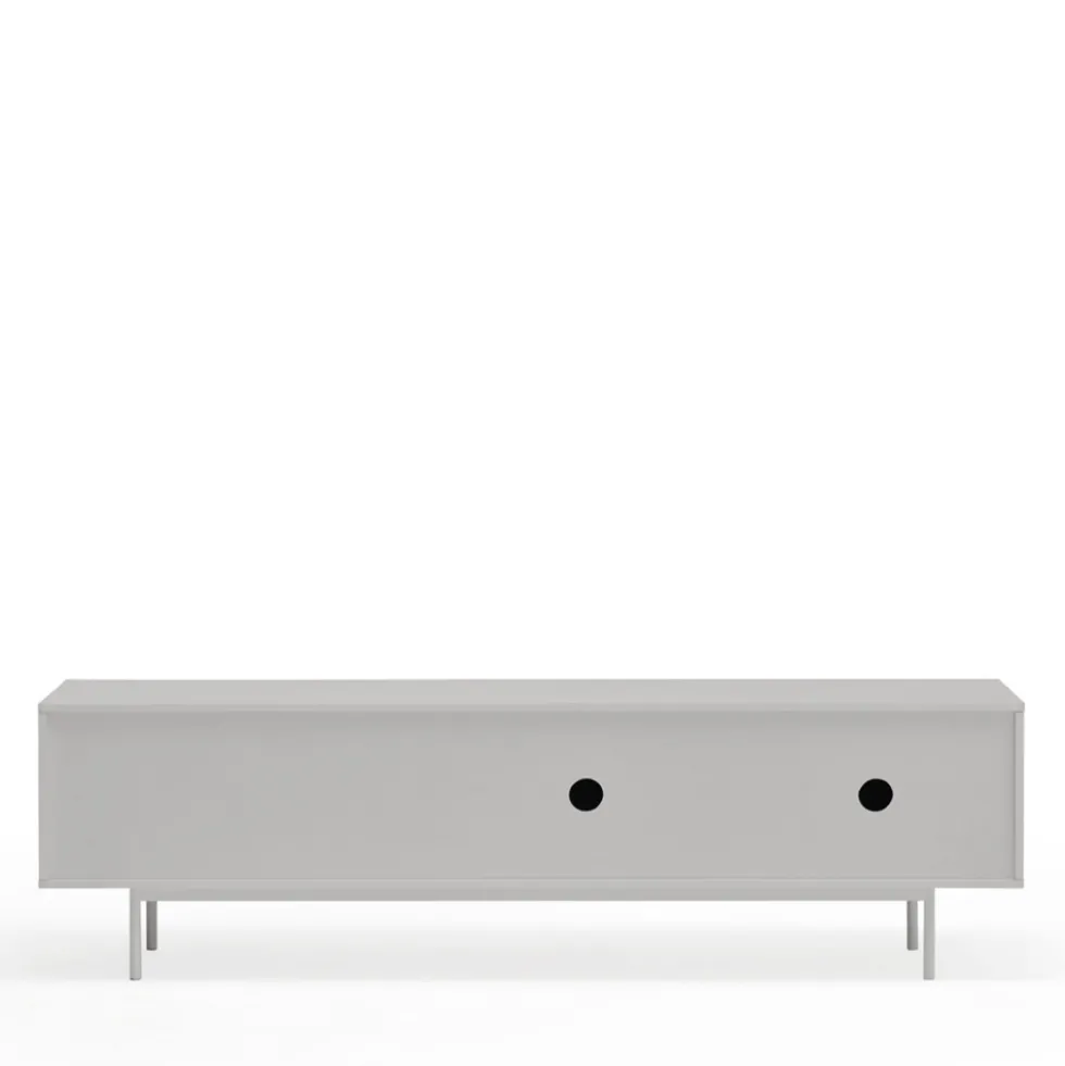 SIERRA Meuble TV 2 portes, 3 tiroirs en bois L180cm