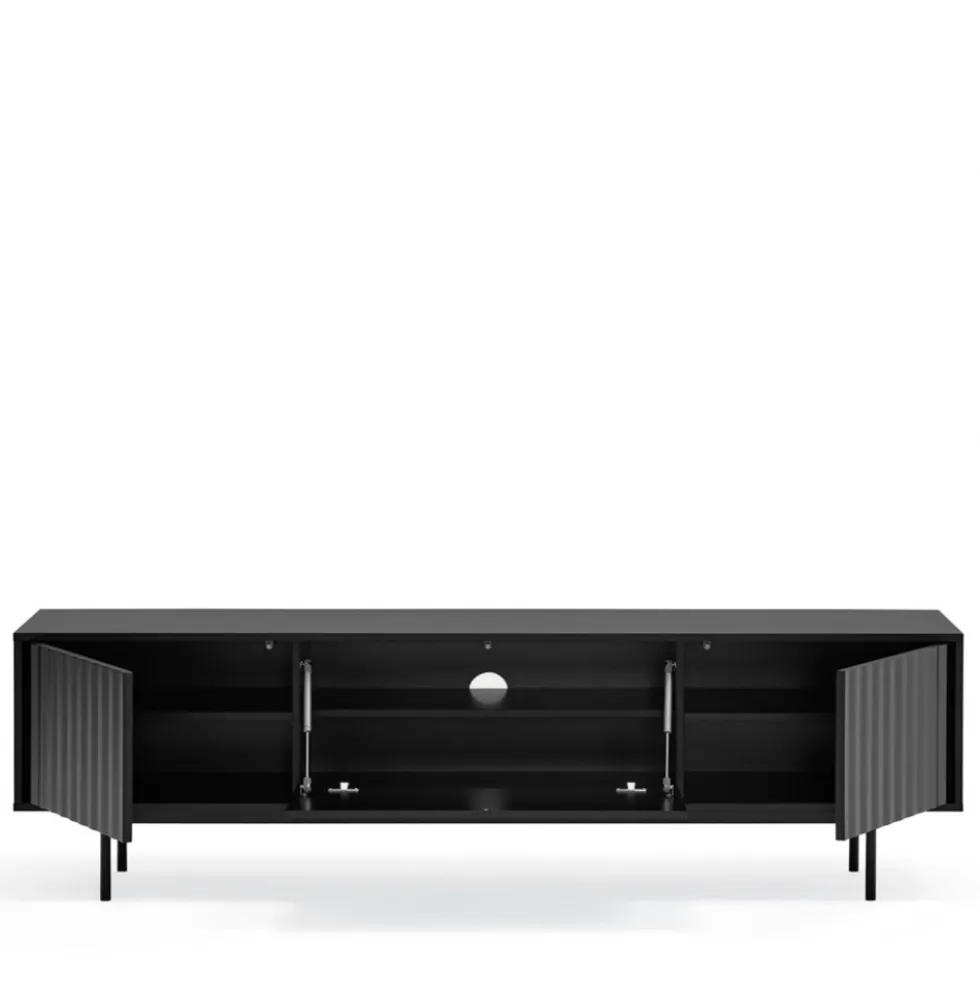 SIERRA Meuble TV en bois 3 portes L180cm