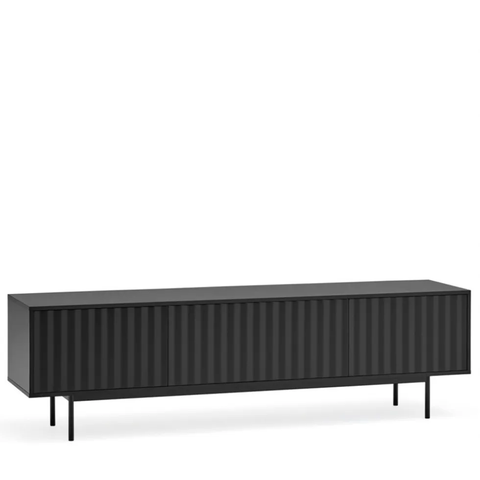 SIERRA Meuble TV en bois 3 portes L180cm