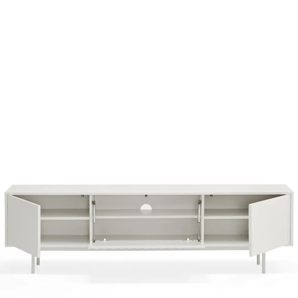 SIERRA Meuble TV en bois 3 portes L180cm