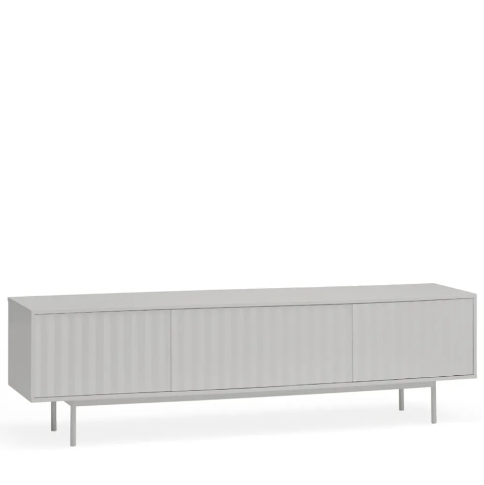 SIERRA Meuble TV en bois 3 portes L180cm
