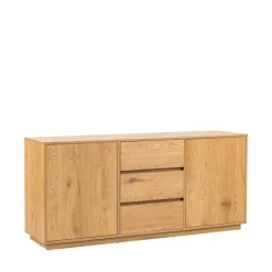 SINCE Buffet 2 portes, 3 tiroirs en bois L180cm