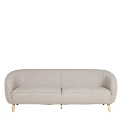 SINCLAIR Canapé 3 places en tissu bouclette
