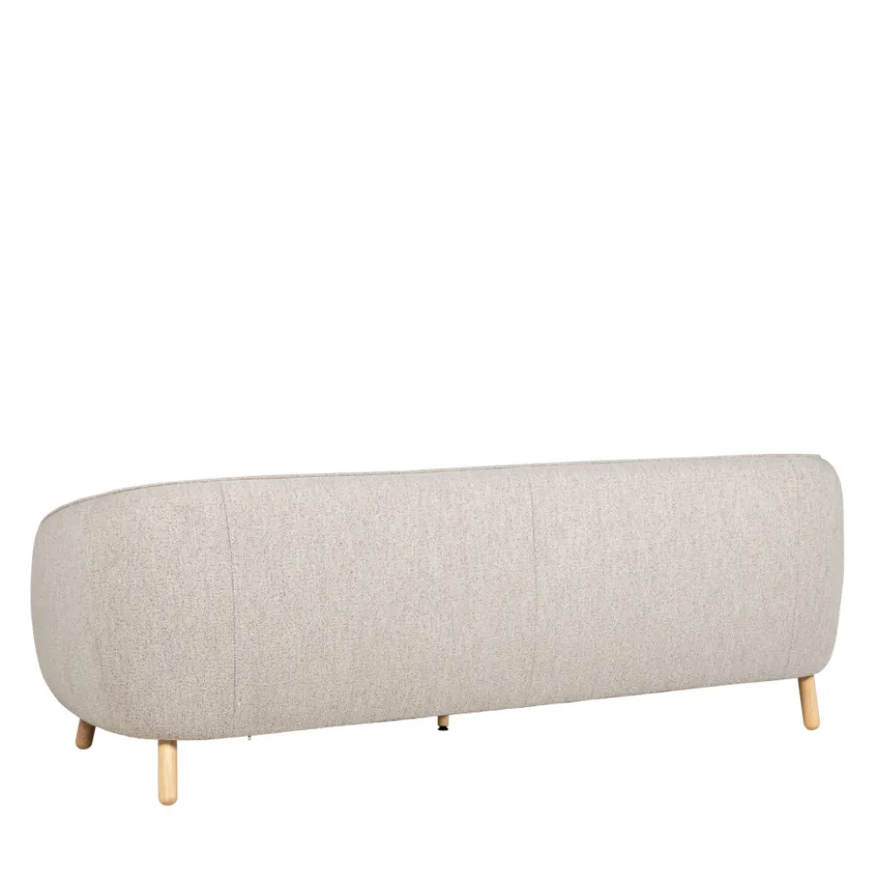 SINCLAIR Canapé 3 places en tissu bouclette
