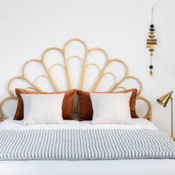SINGARAJA Tête de lit design en rotin 148cm