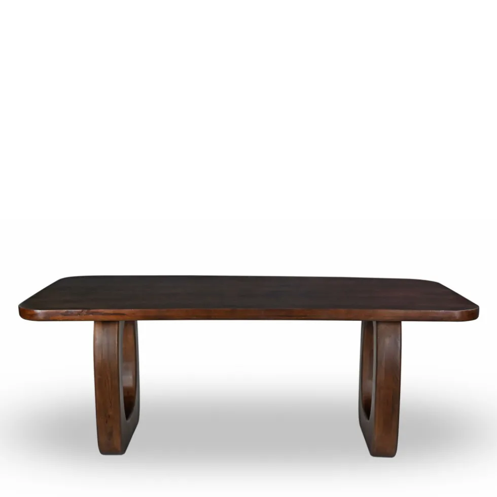 SINJAI Table à manger 8 personnes en bois massif