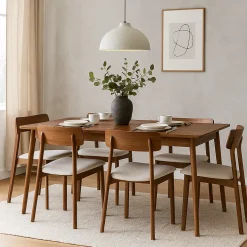 SKOLL Table à manger extensible 4 à 8 personnes 150-200x80cm