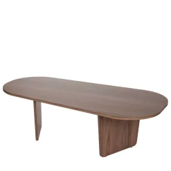 SOMA Table basse ovale en bois 130x65cm