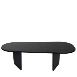 SOMA Table basse ovale en bois 130x65cm