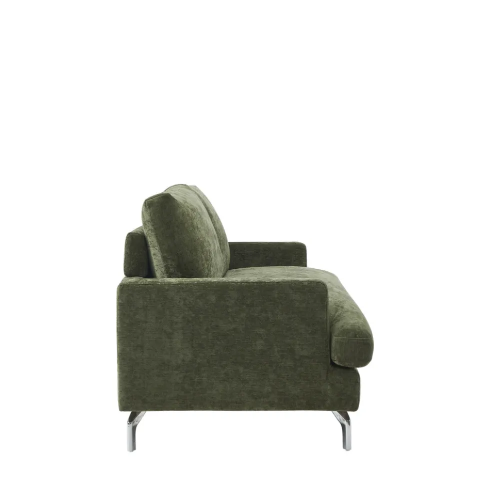 SOPHIE Canapé 3 places en tissu pieds chrome