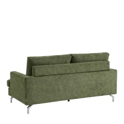 SOPHIE Canapé 3 places en tissu pieds chrome